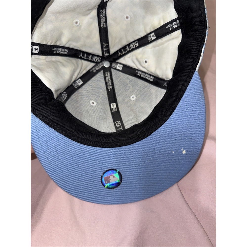 San Diego Padres New Era 59FIFTY Fitted Hat 8 63.5 CM Powder Blue MLB Cap - Picture 6 of 6